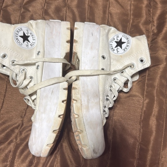 Converse White High Tops Lug Platform - Picture 4 of 5